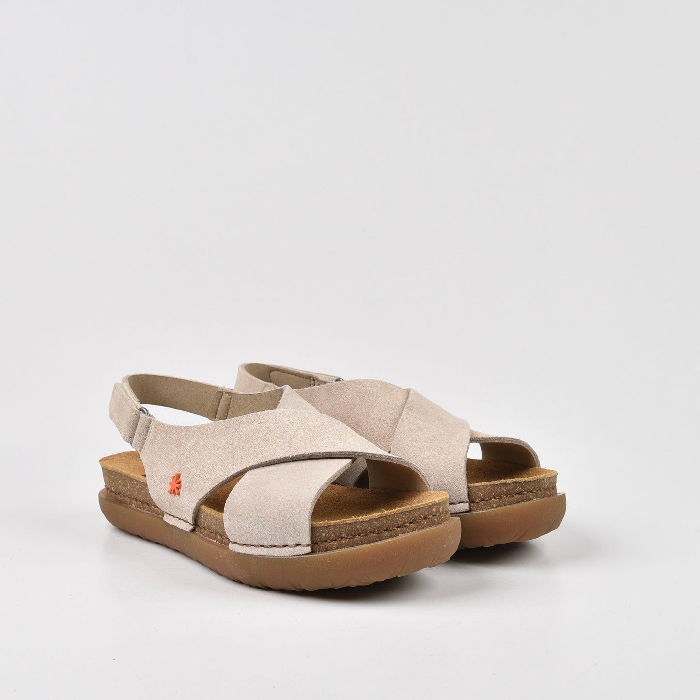 Art Spanish Strap Sandal for Women in Nappa Cream.