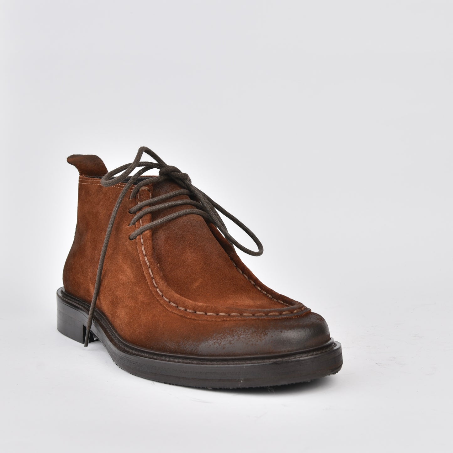 Shalapi Italian boots for men in suede Camel