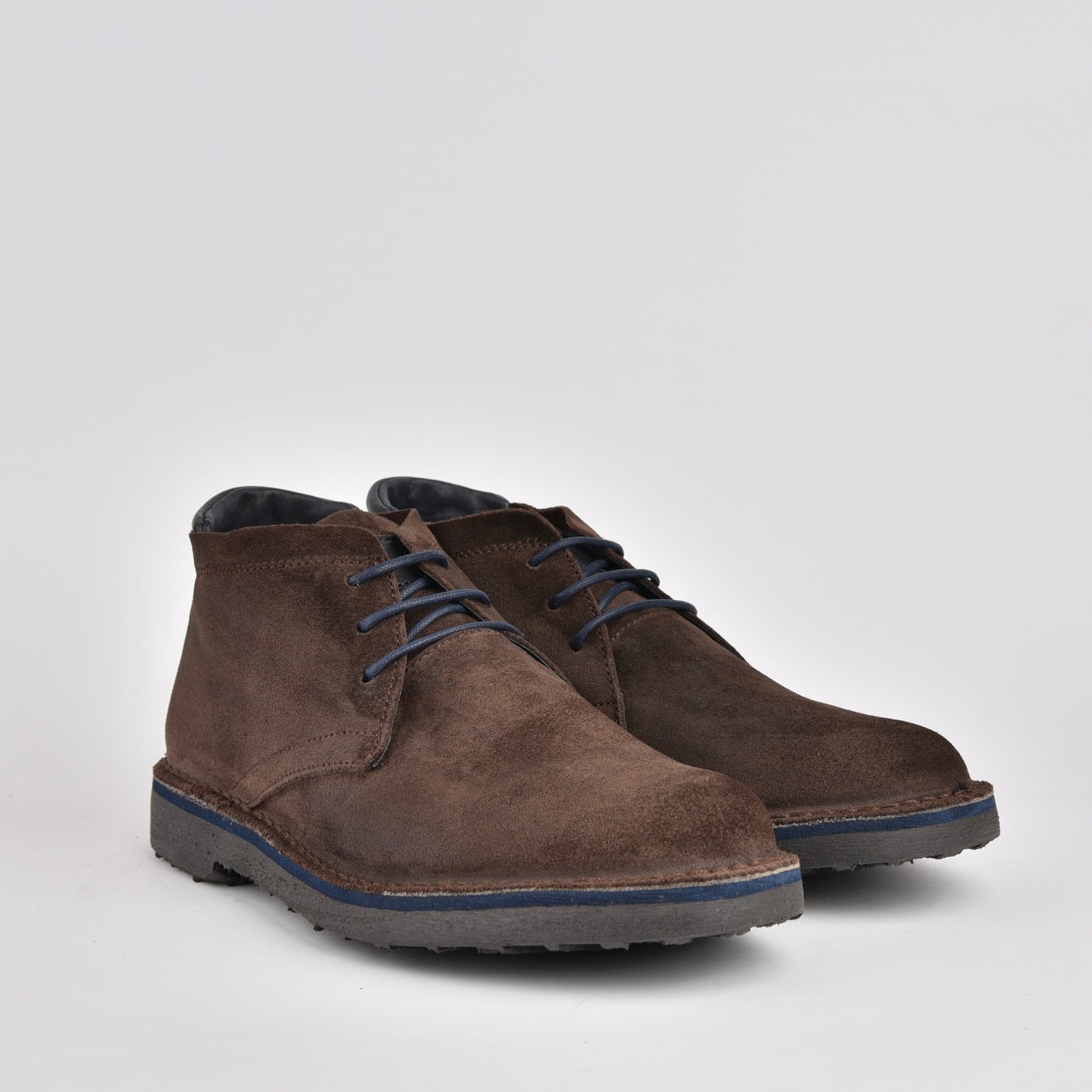 Kebo genuine leather Boots for men in suede brown