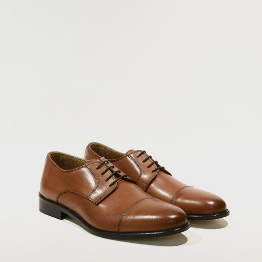Shalapi Italian classic shoes for men in camel