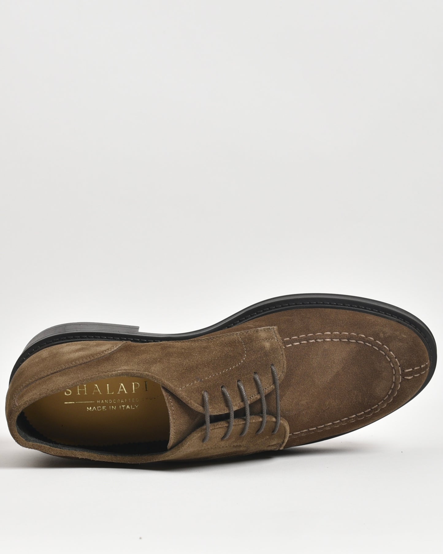 SHALAPI Italian shoes in suede leather for men in beige