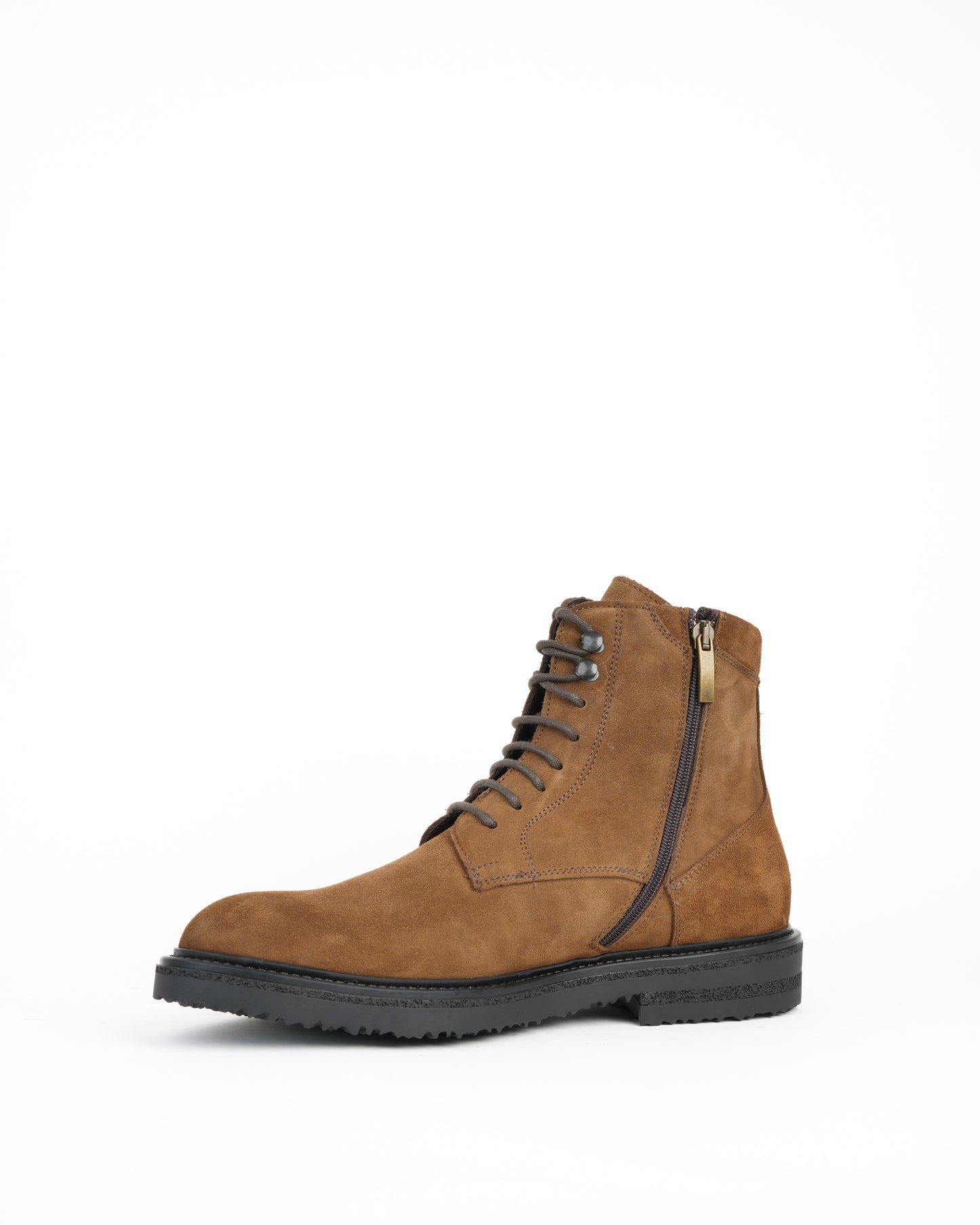 Shalapi boots in suede leather for men in camel