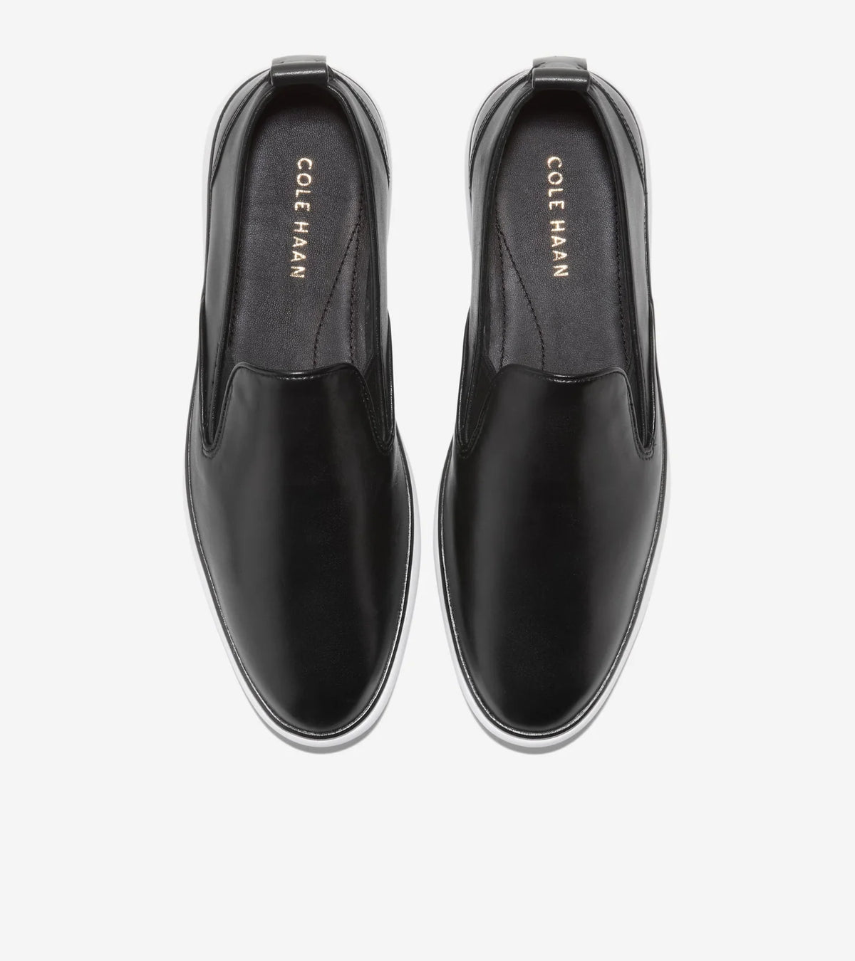 COLE HAAN W34376 loafers for women in black and white