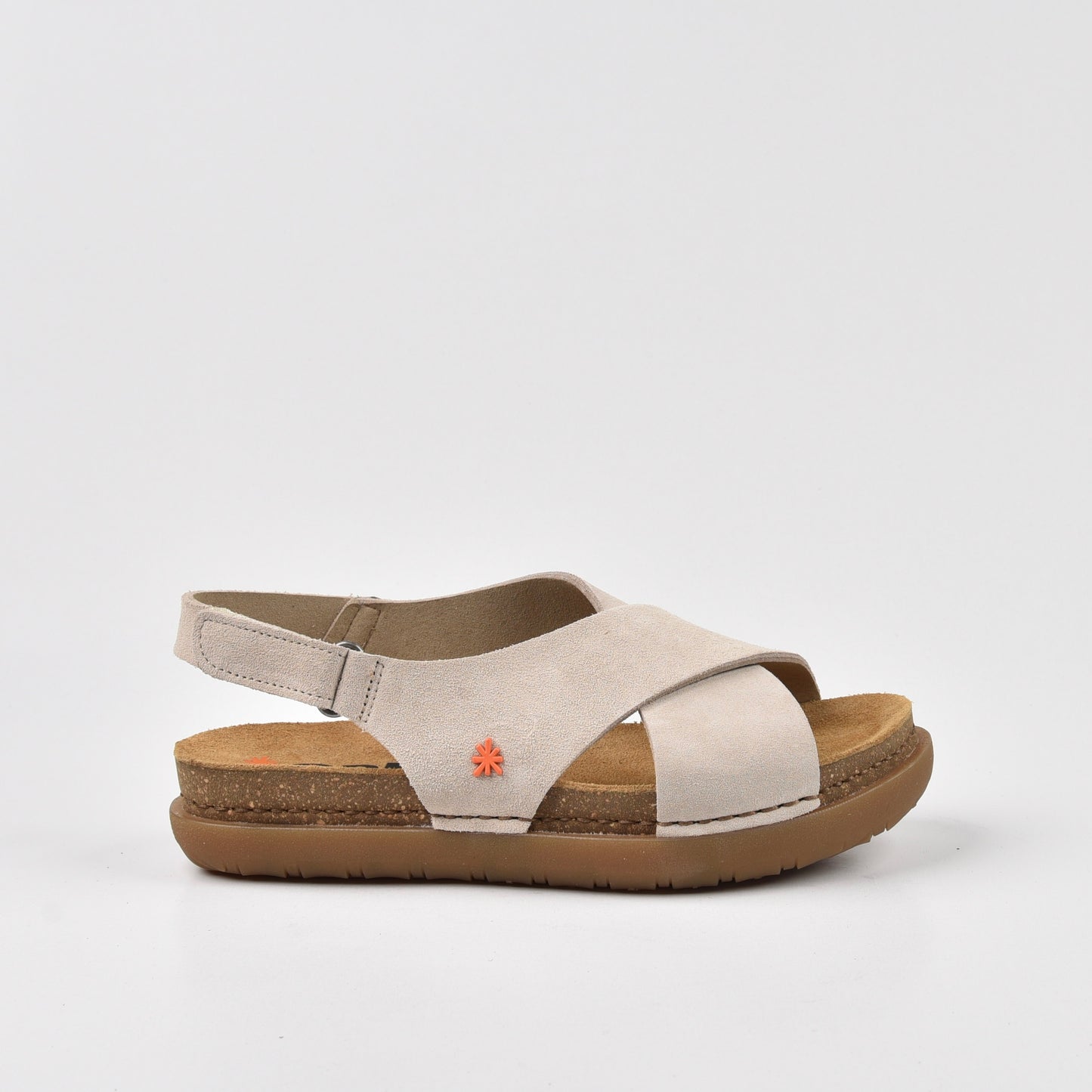 Art Spanish Strap Sandal for Women in Nappa Cream.