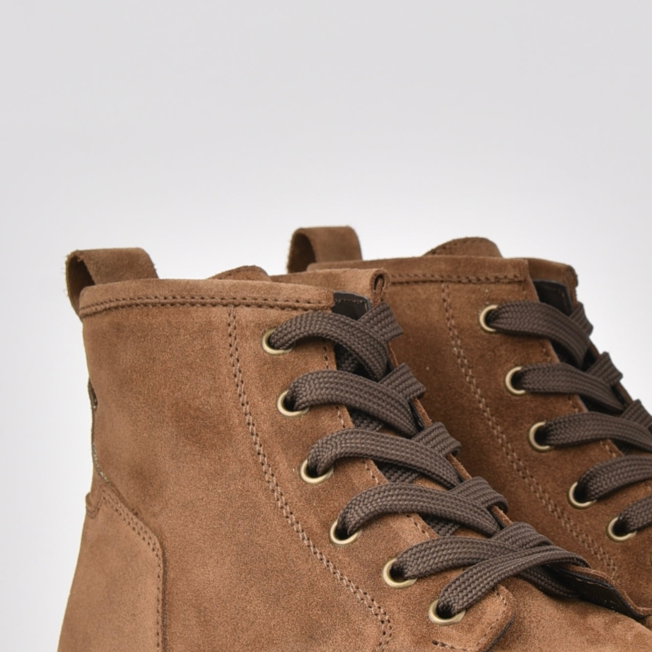 Kebo genuine leather Boots for men in suede Camel