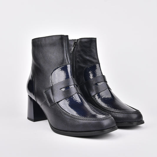 Pitillos 100% Genuine Leather Spanish boots for women in blue