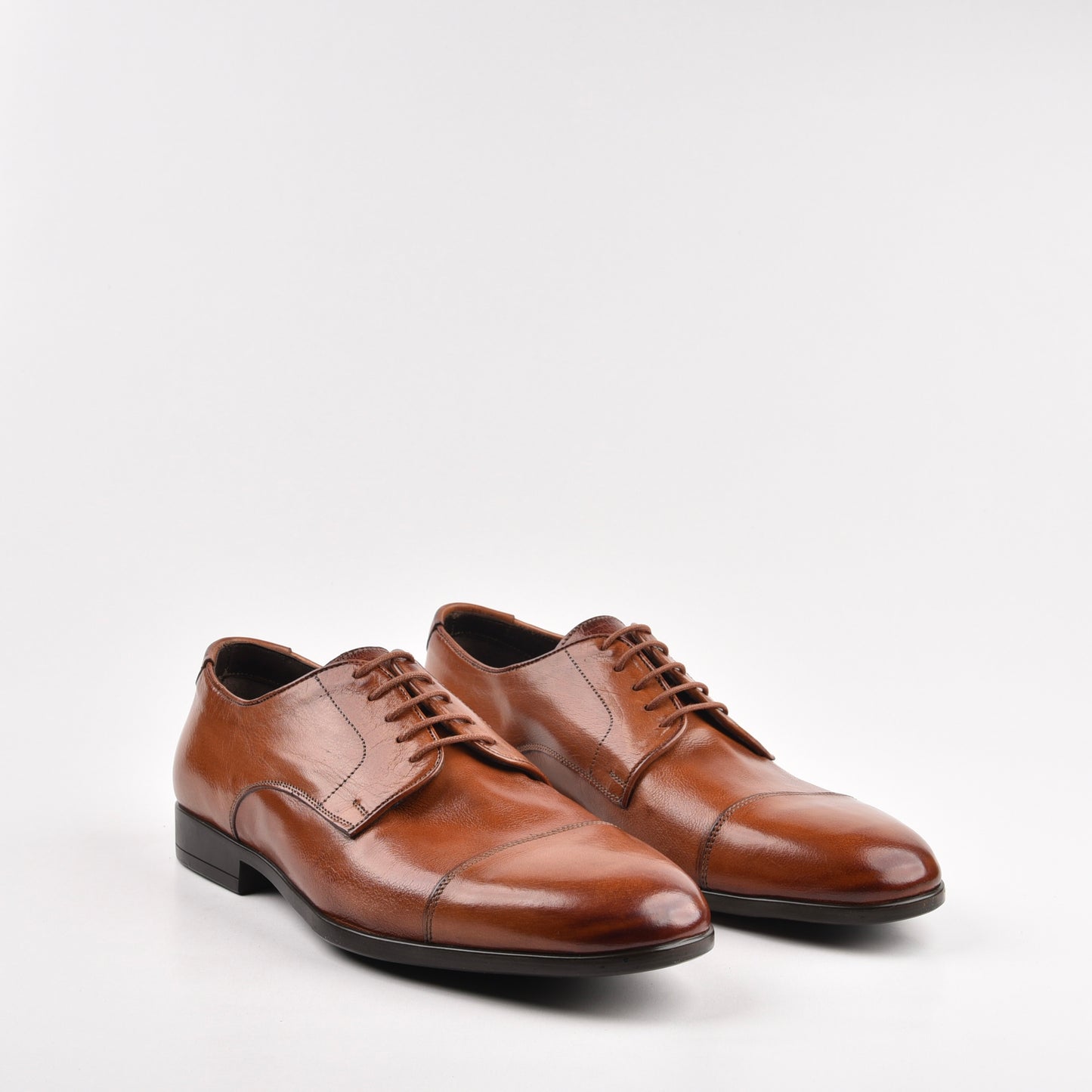 Shalapi Italian Lace up for men in Camel