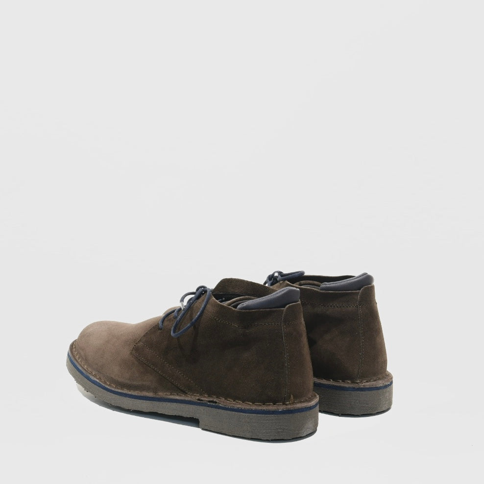 Kebo Italian boots for men in suede brown