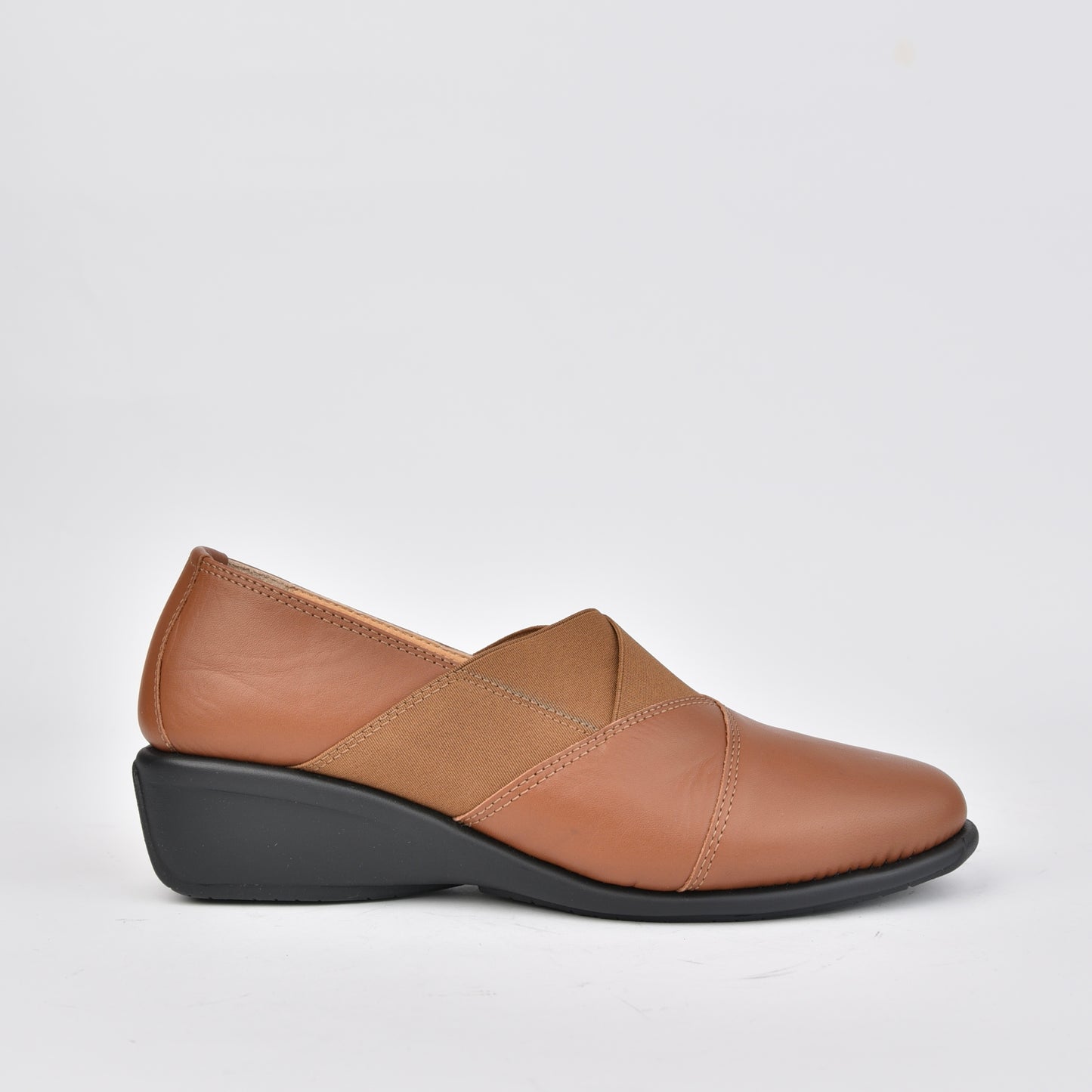 DFC Relax 100% Genuine Leather Greek Shoes in Camel for Women