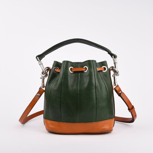 Shalapi Guinean leather handBags for women in green