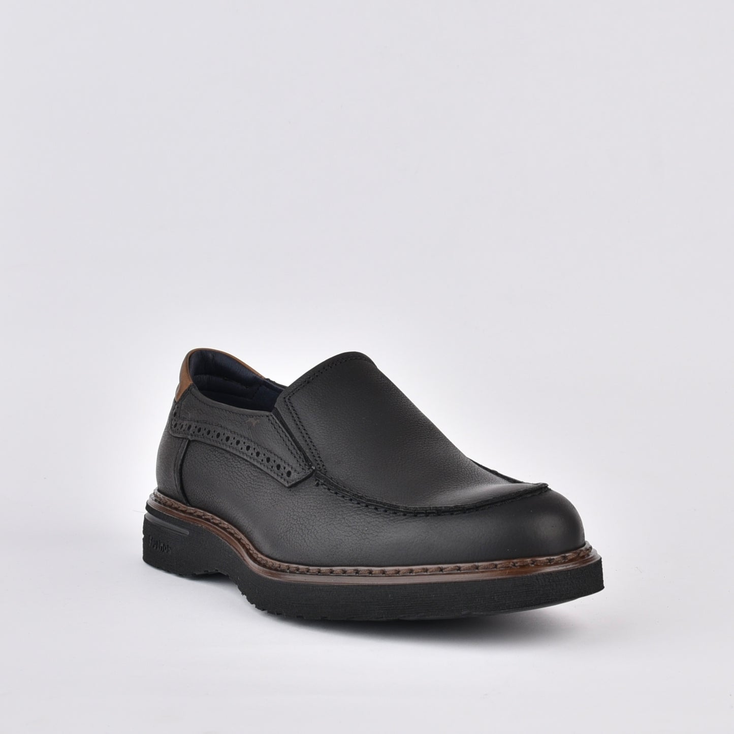 Fluchos Spanish loafers shoes for men in black