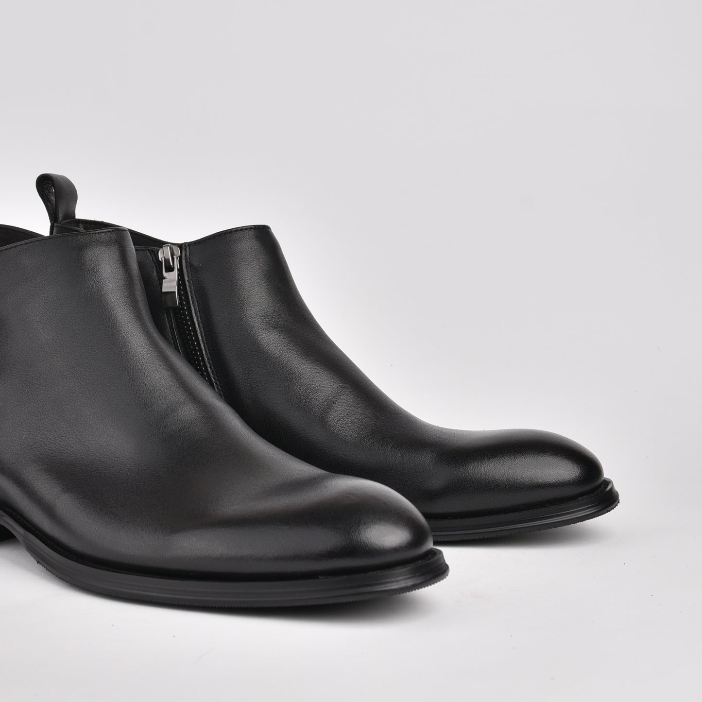 Shalapi genuine leather Boots for men in Black