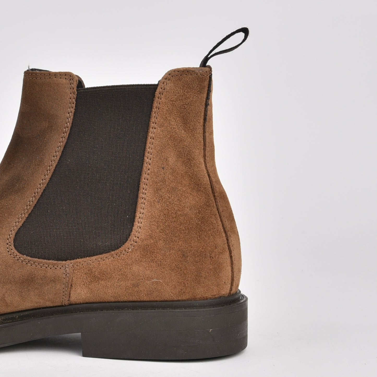 Kebo genuine leather Chelsea Boots for men in suede Camel