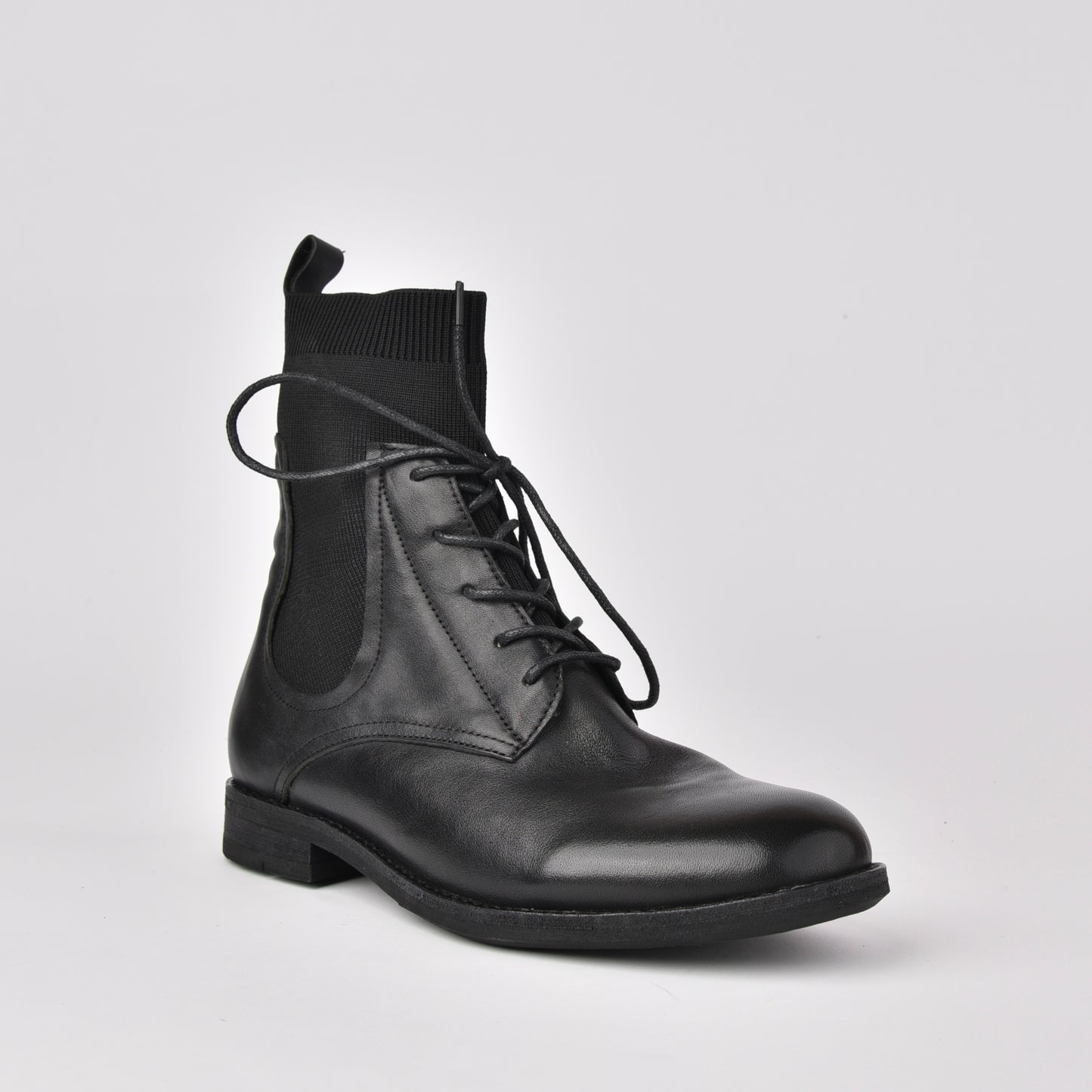 Shalapi genuine leather boots for women in black