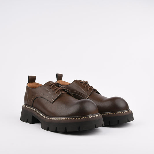 Shalapi lace up shoes for women in brown