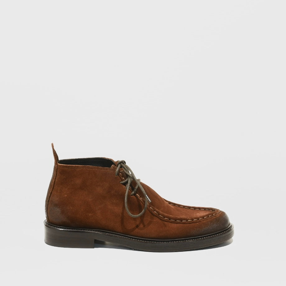 Shalapi Italian boots for men in suede Camel