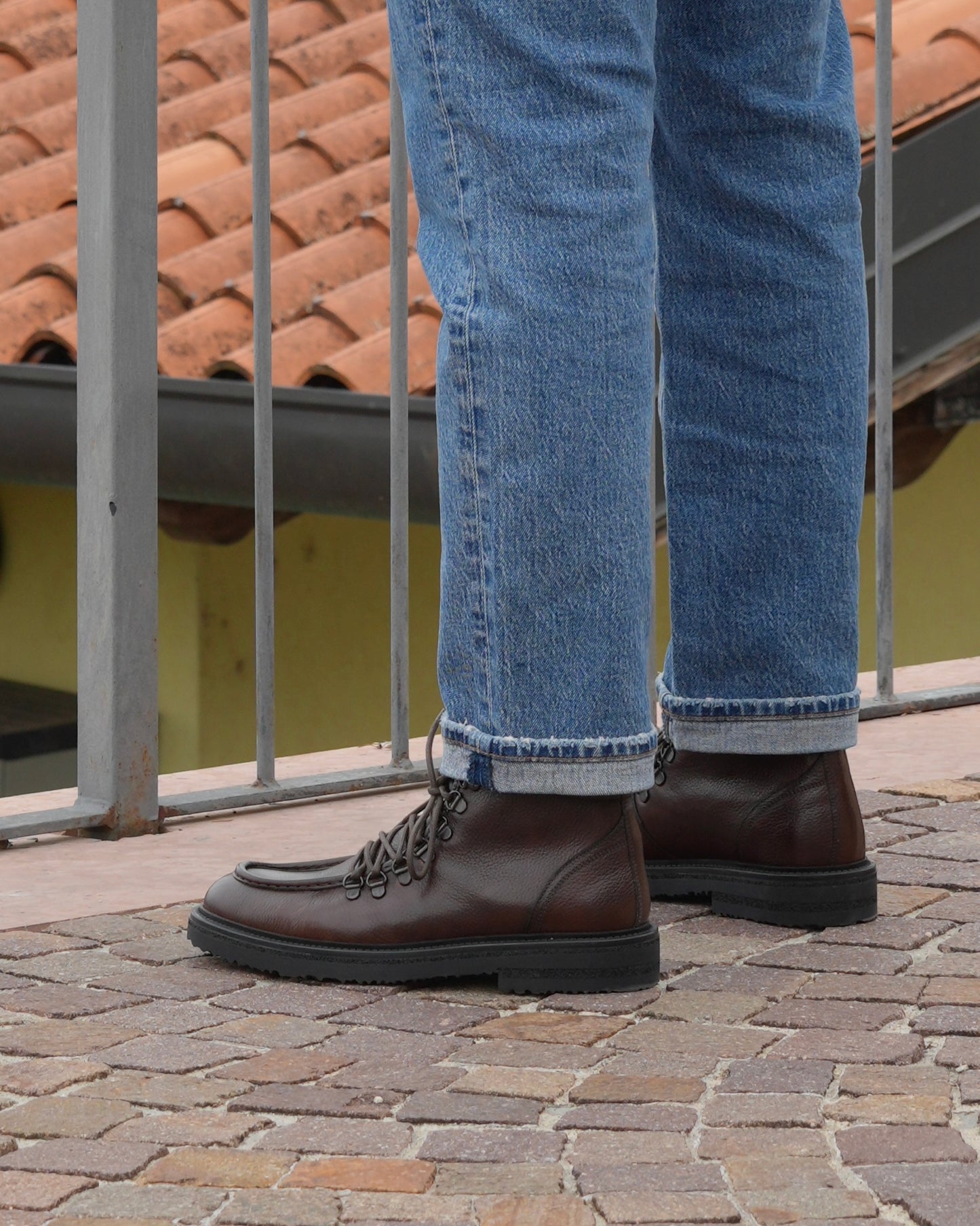 Shalapi boots in Grain leather for men in Brown