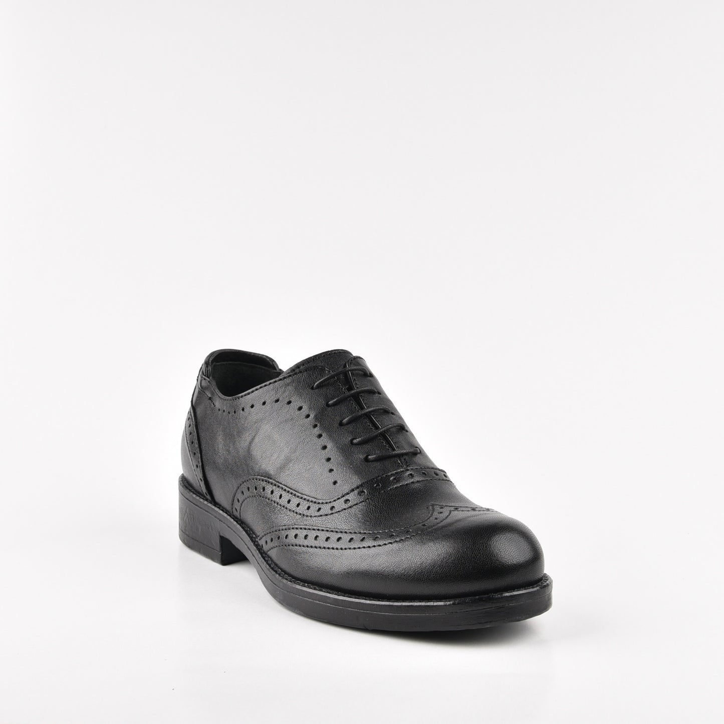 Kebo Italian 100% Genuine Leather oxford Shoes for women in Black