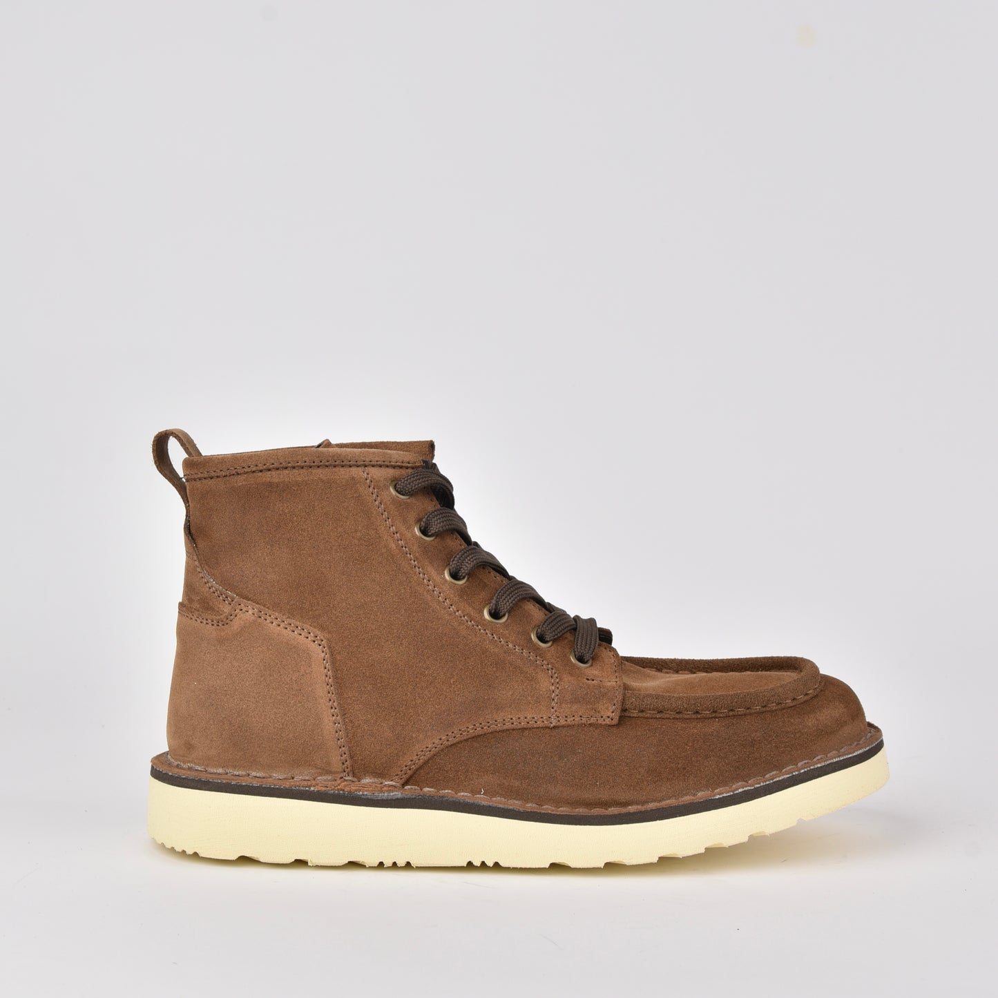 Kebo genuine leather Boots for men in suede Camel