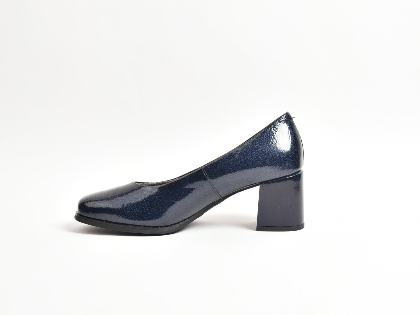 Pitillos classic high heel shoes for women in shiny blue
