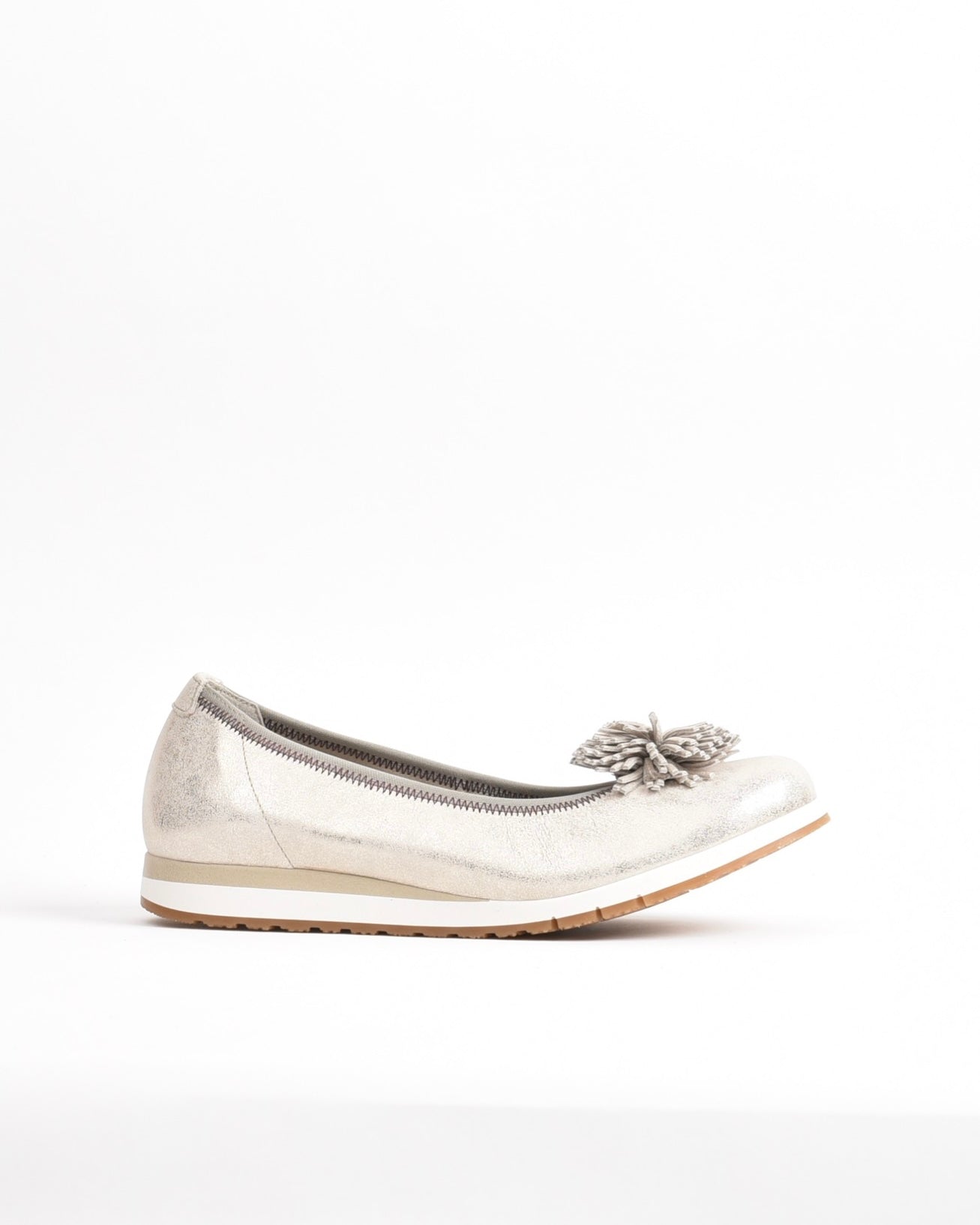 Dorking Fluchos Classic Comfortable Flat Wedge shoes for women in Beige.