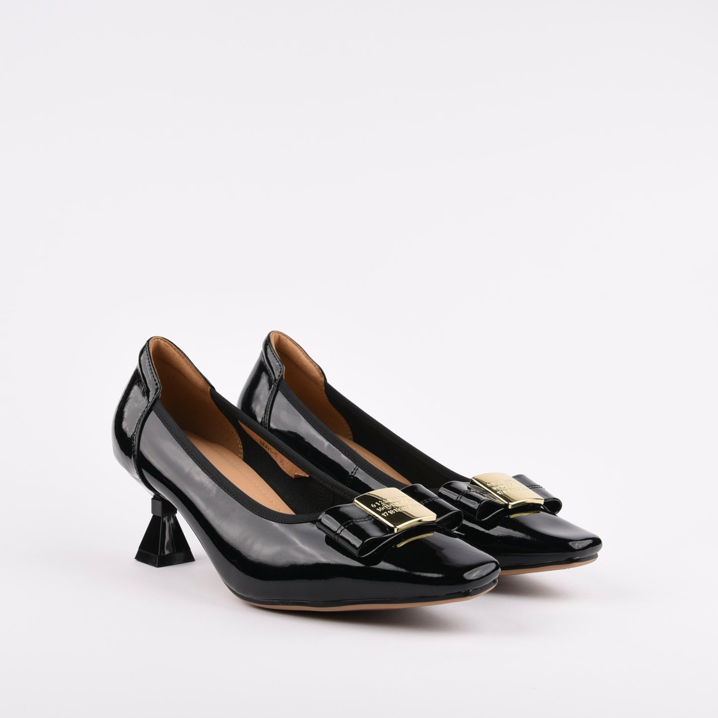 Shalapi classic heel shoes for women in black