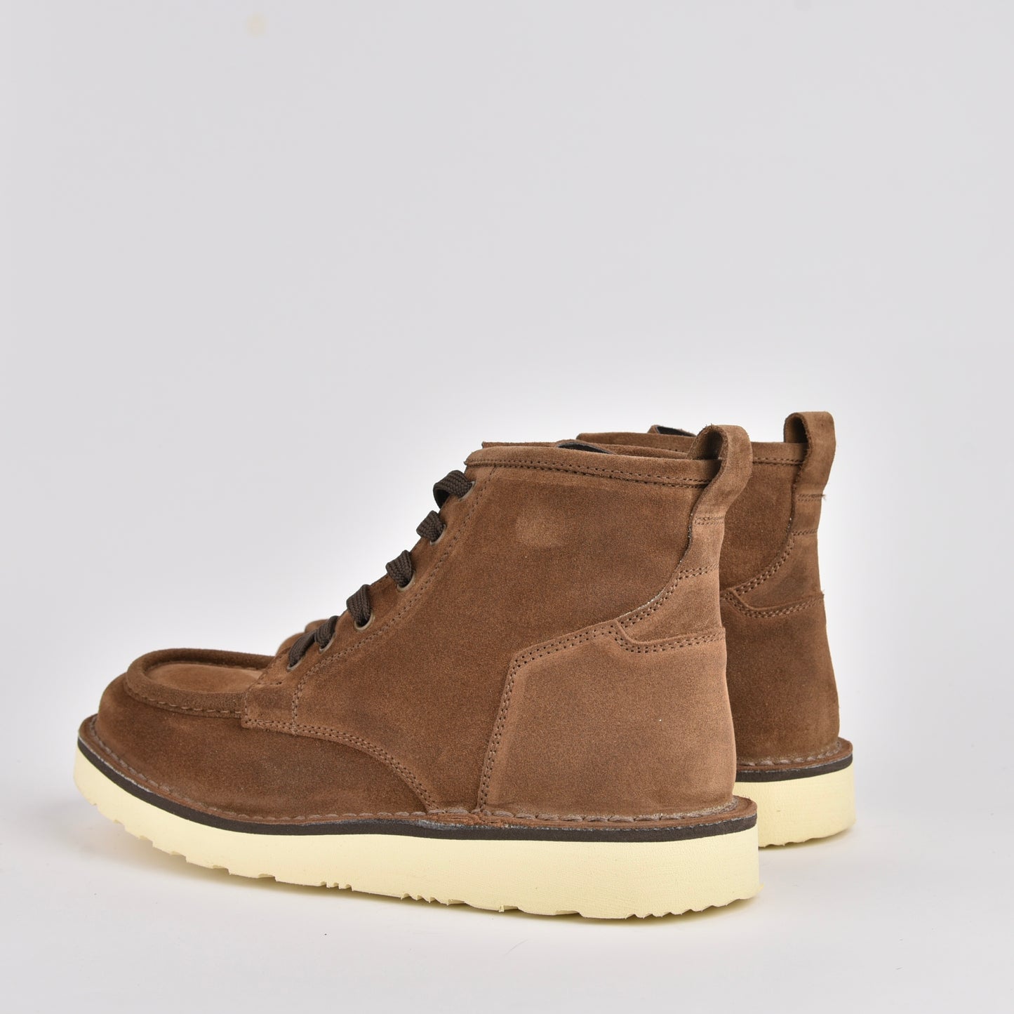 Kebo genuine leather Boots for men in suede Camel