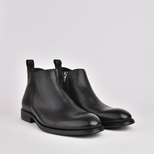 Shalapi genuine leather Boots for men in Black