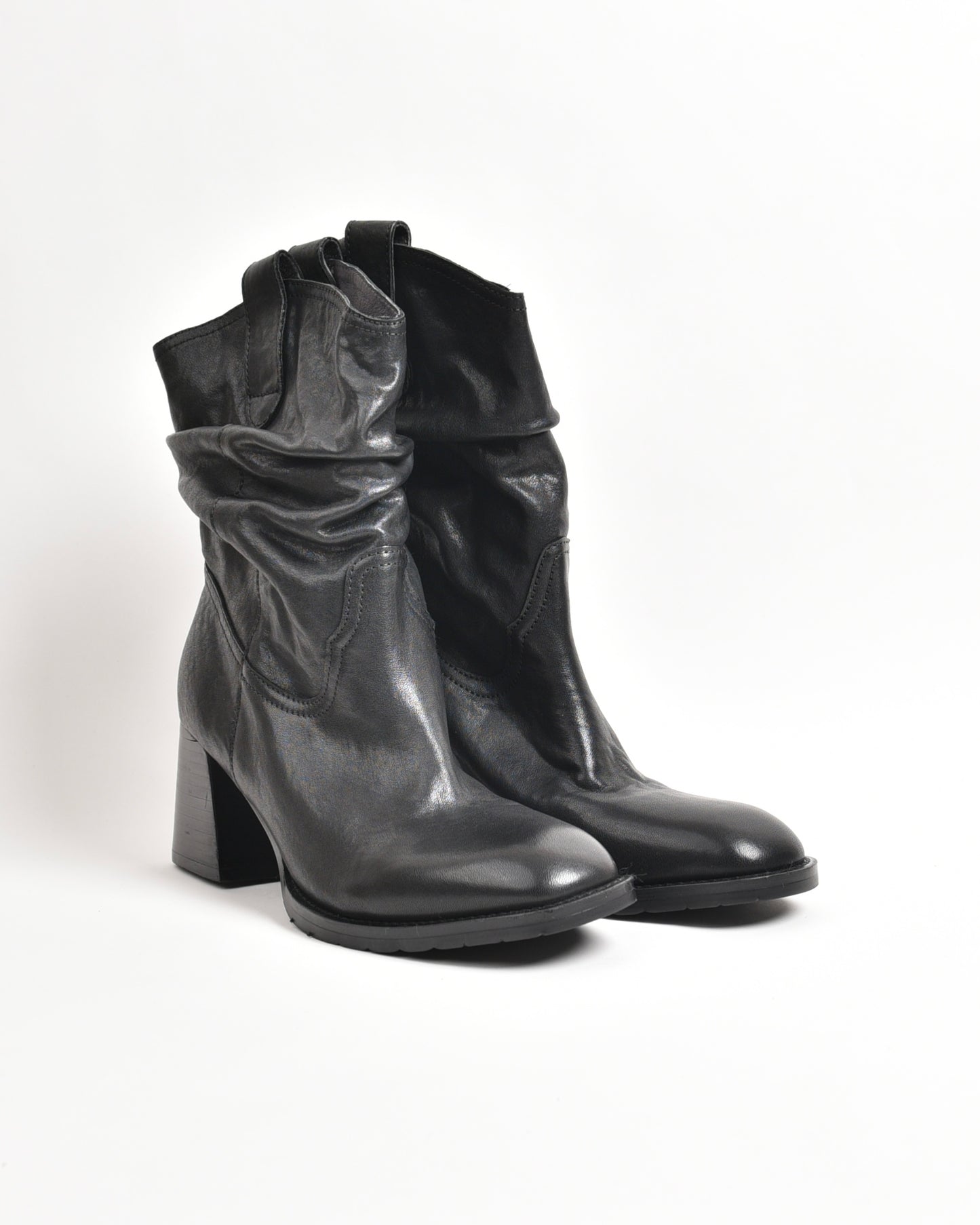 Shalapi mid ankle boots for women in black