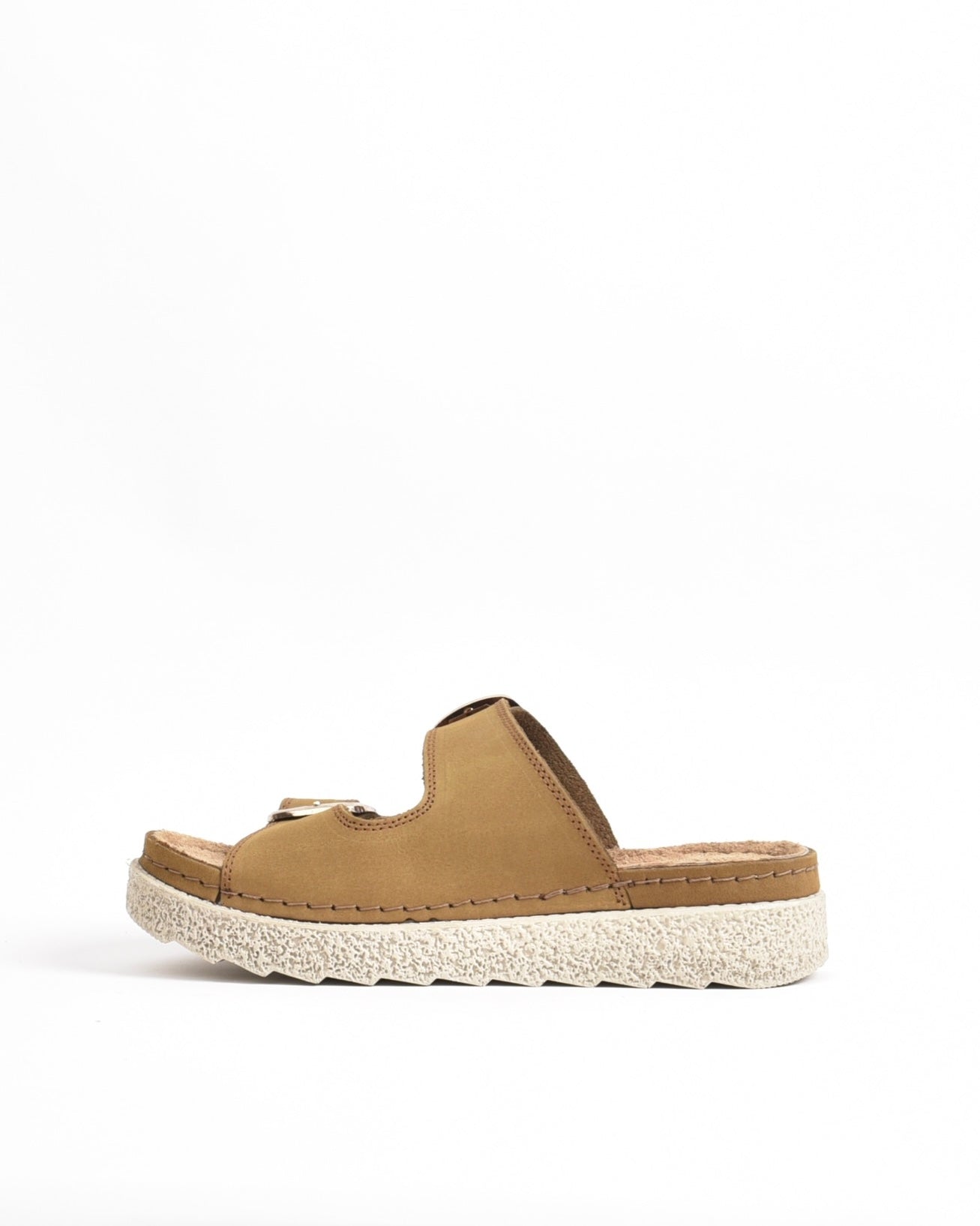 SHALAPI NAPOLI genuine leather slippers for women in Camel.