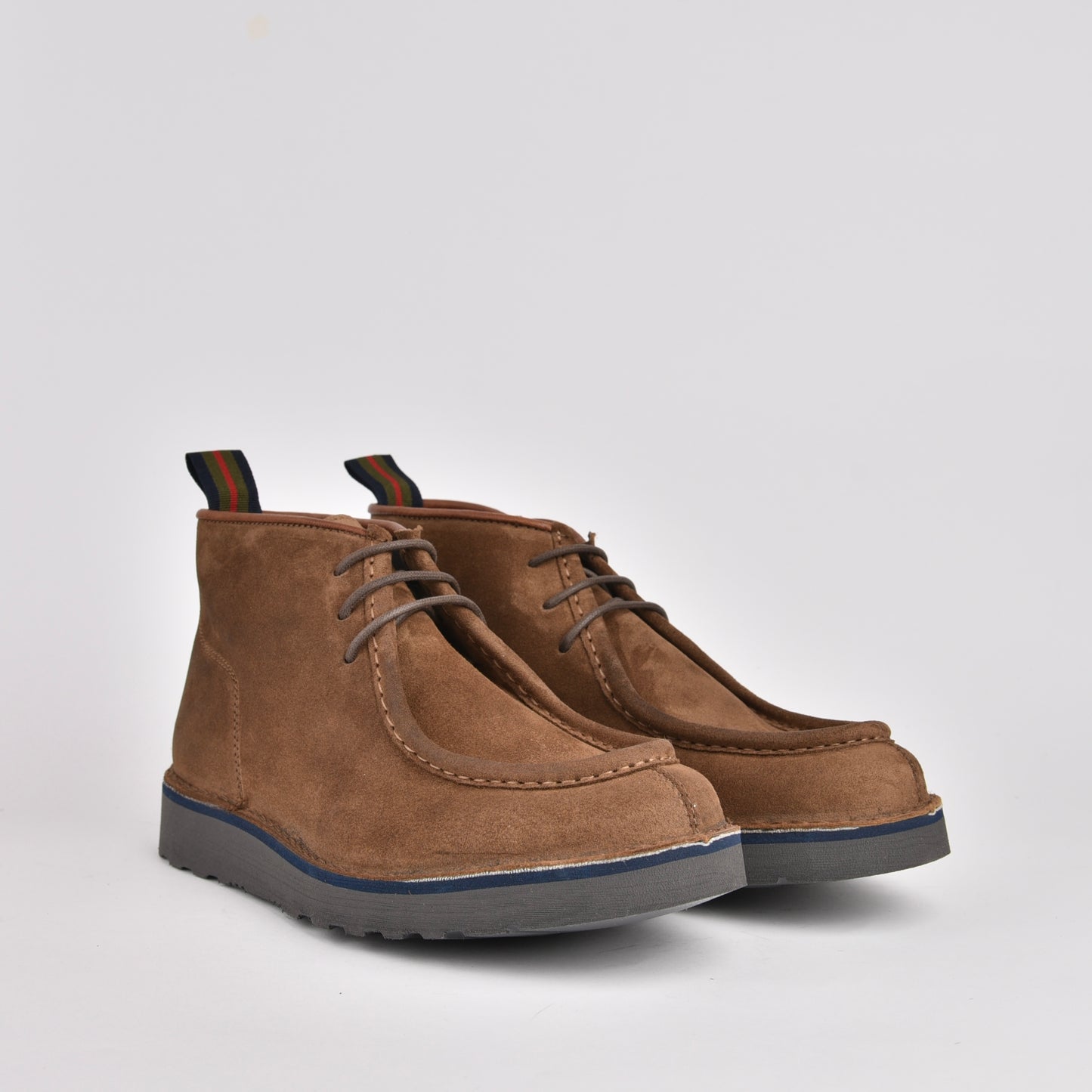 Kebo genuine leather Boots for men in suede Camel