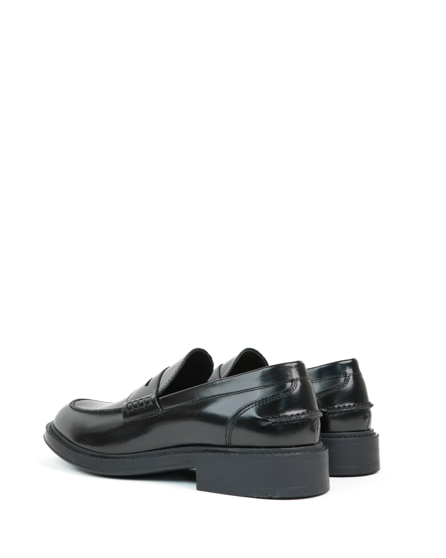SHALAPI Italian loafers for men in black