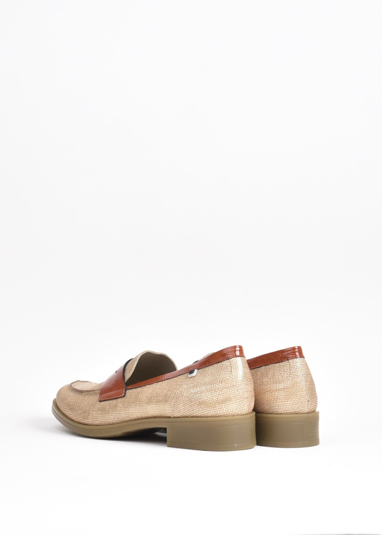 Dorking Fluchos Classic Comfortable Medium heel Sandal for women in Caber-gold