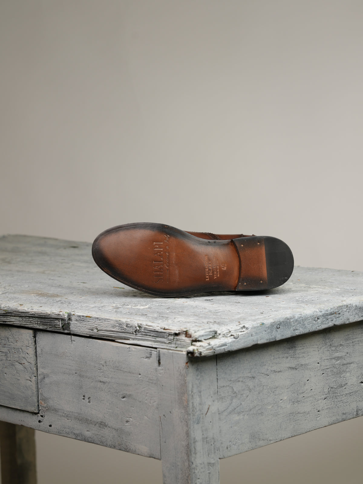 Shalapi oxford boots for men in brown