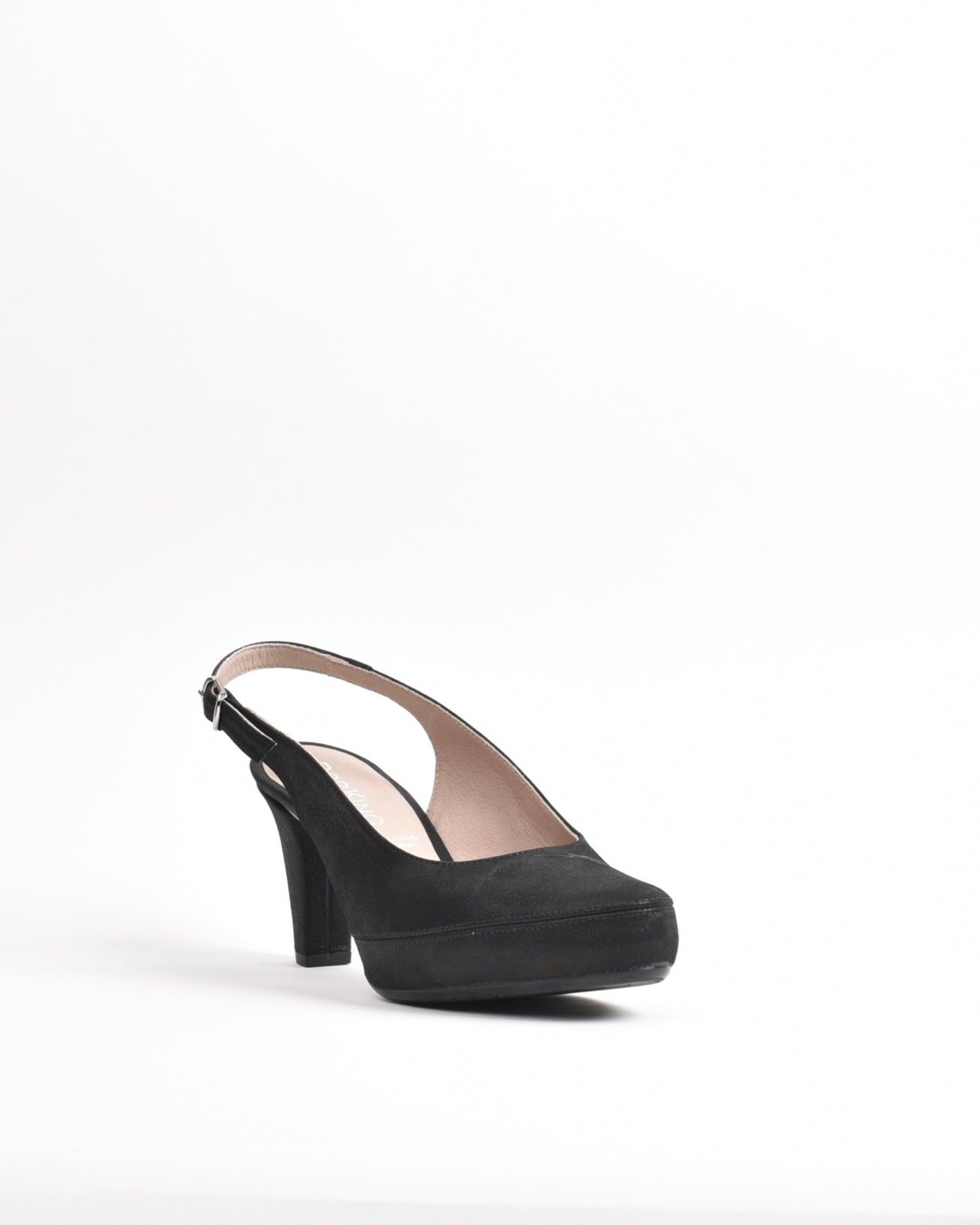 Dorking Fluchos Classic Comfortable Medium heel Sandal for women in Black