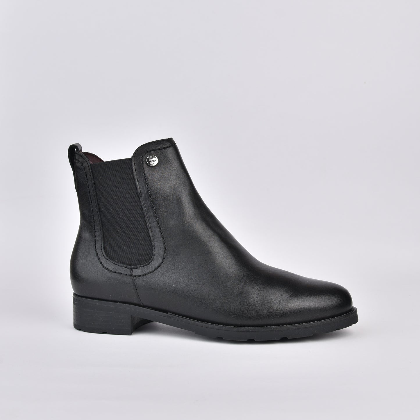 Pitillos 100% Genuine Leather Spanish Chelsea boots in Black for women