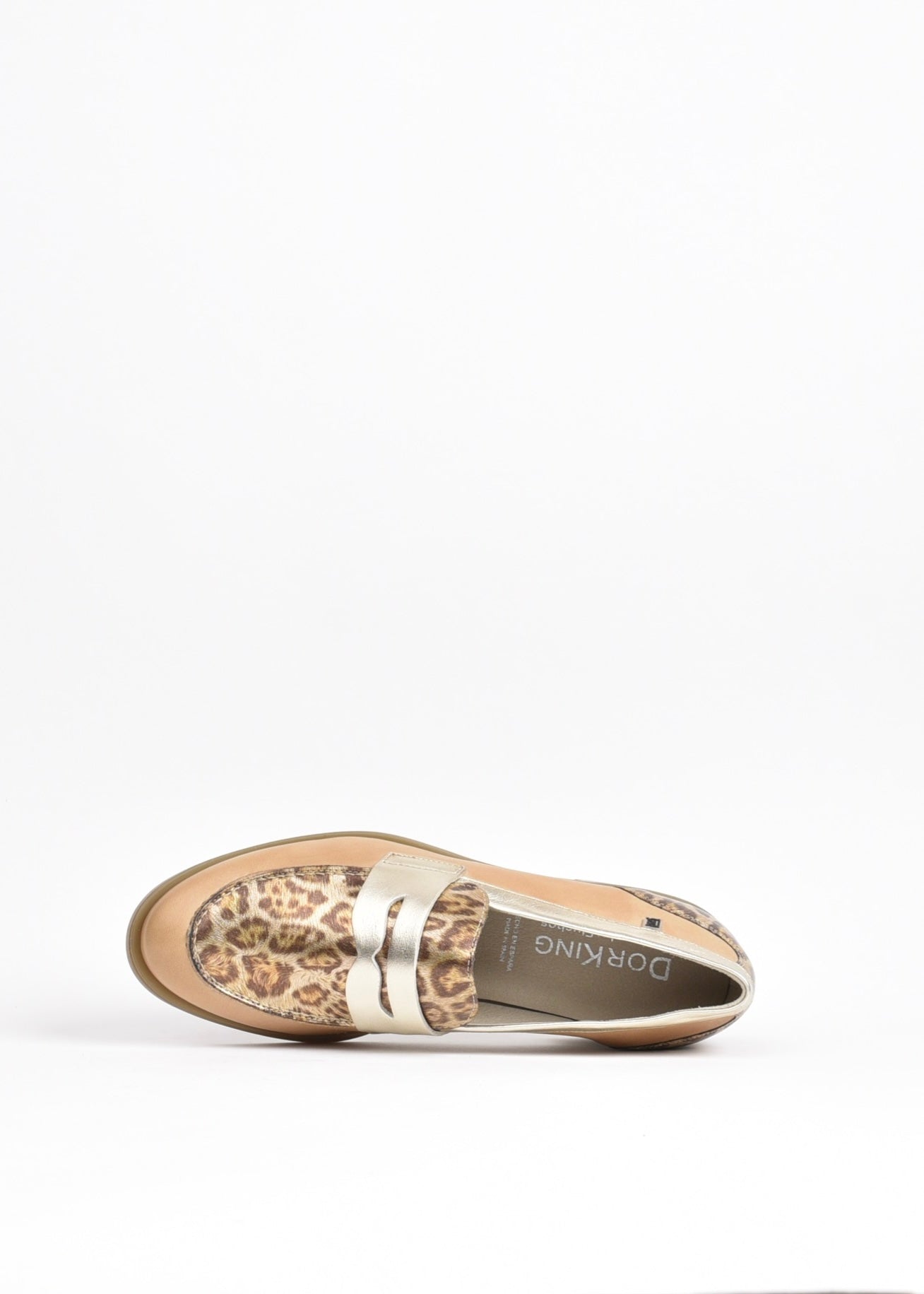 Dorking Fluchos Classic Comfortable Medium heel Sandal for women in Tiger-gold