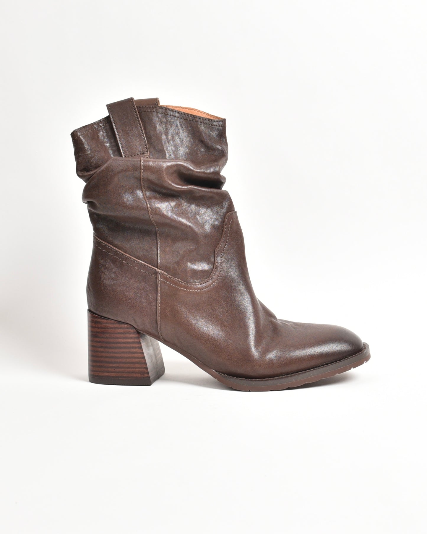 Shalapi mid ankle boots for women in brown