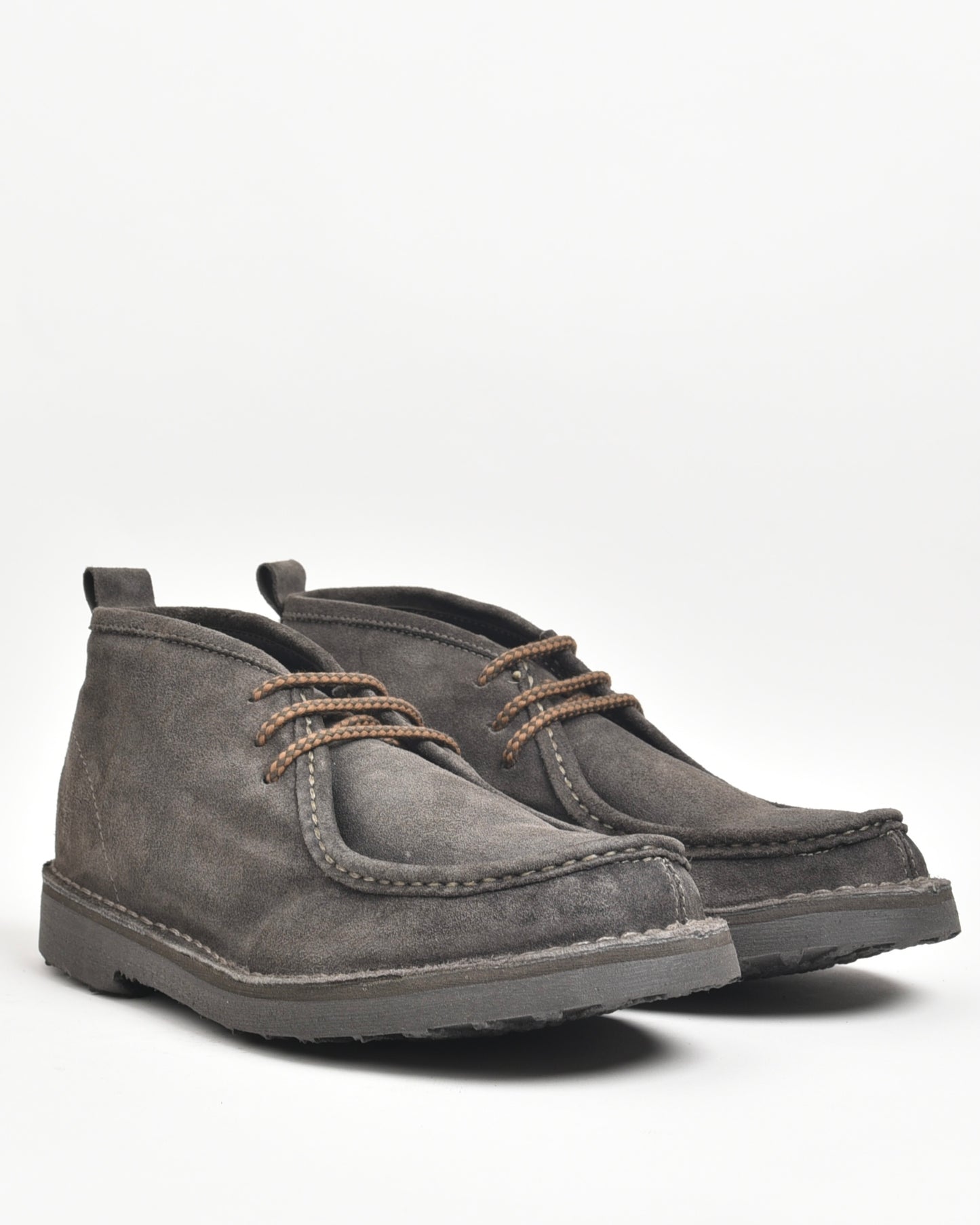 Kebo genuine leather Boots for men in suede dark gray