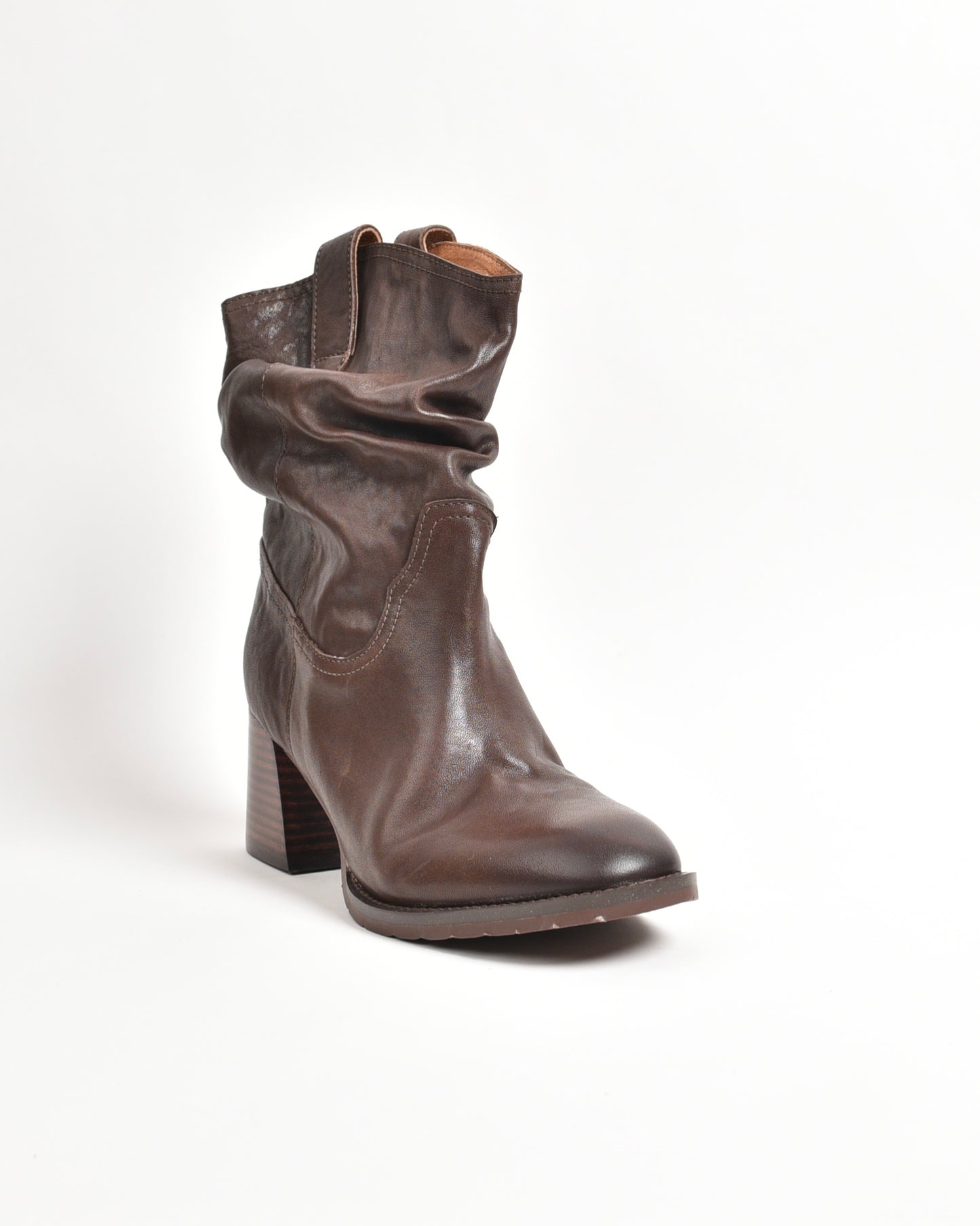 Shalapi mid ankle boots for women in brown