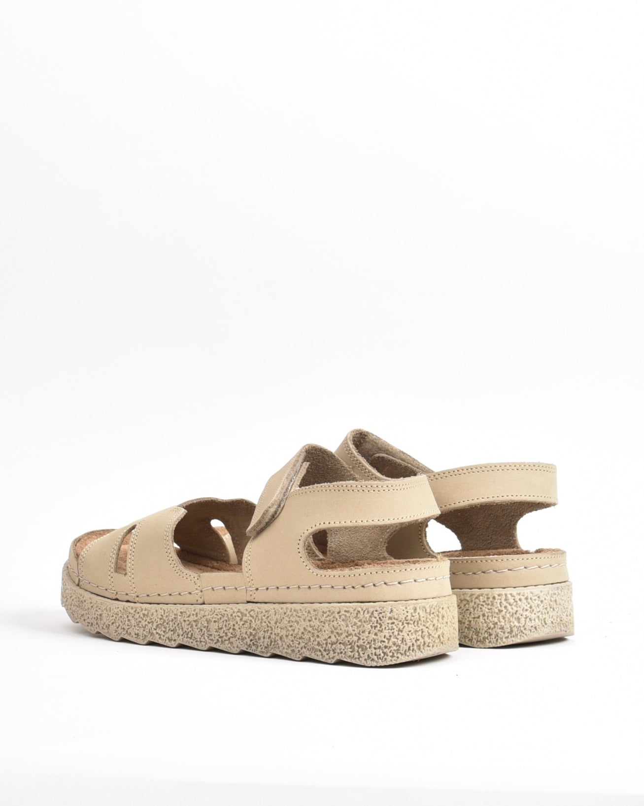 SHALAPI NAPOLI genuine leather Sandal for women in Beige.