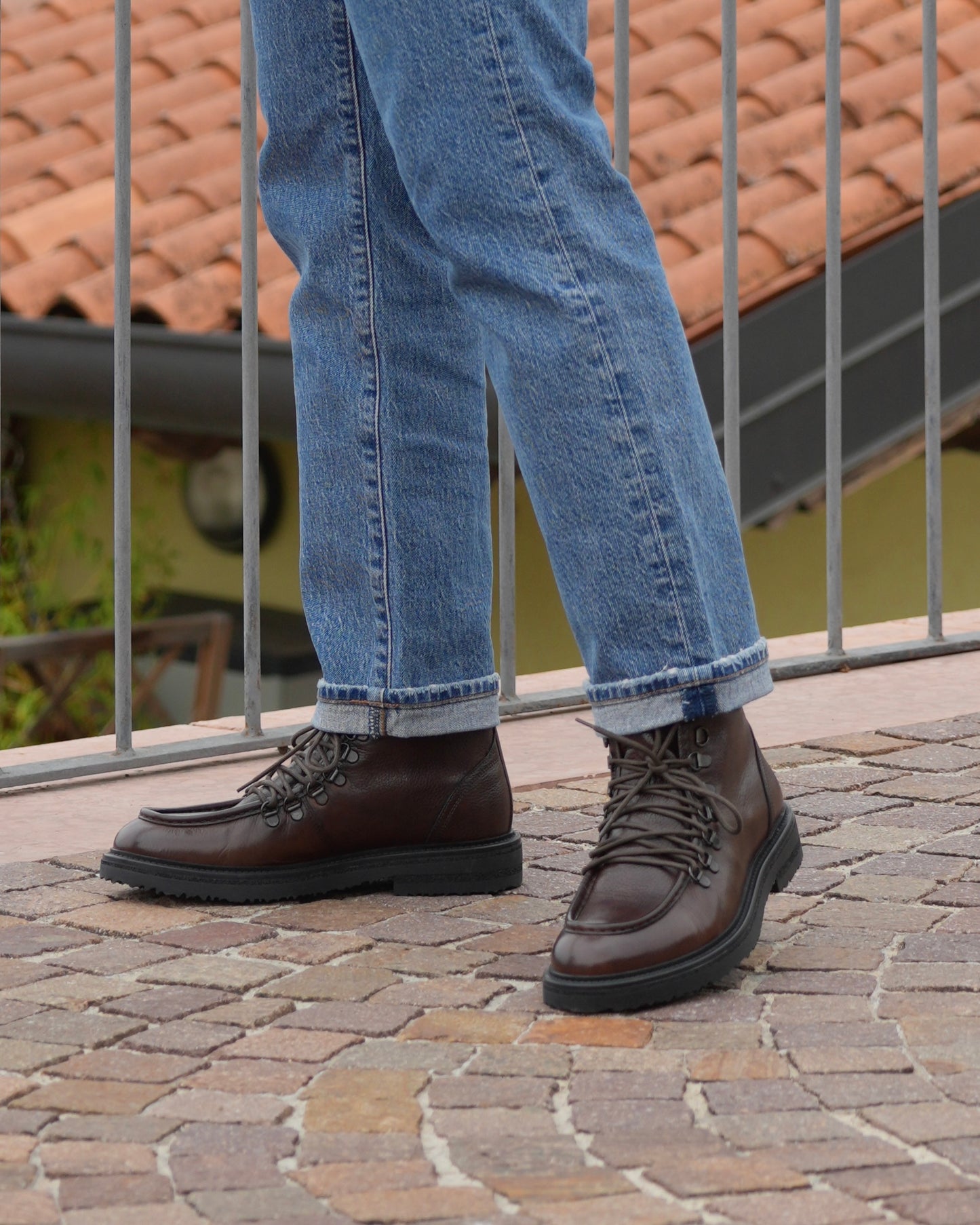 Shalapi boots in Grain leather for men in Brown