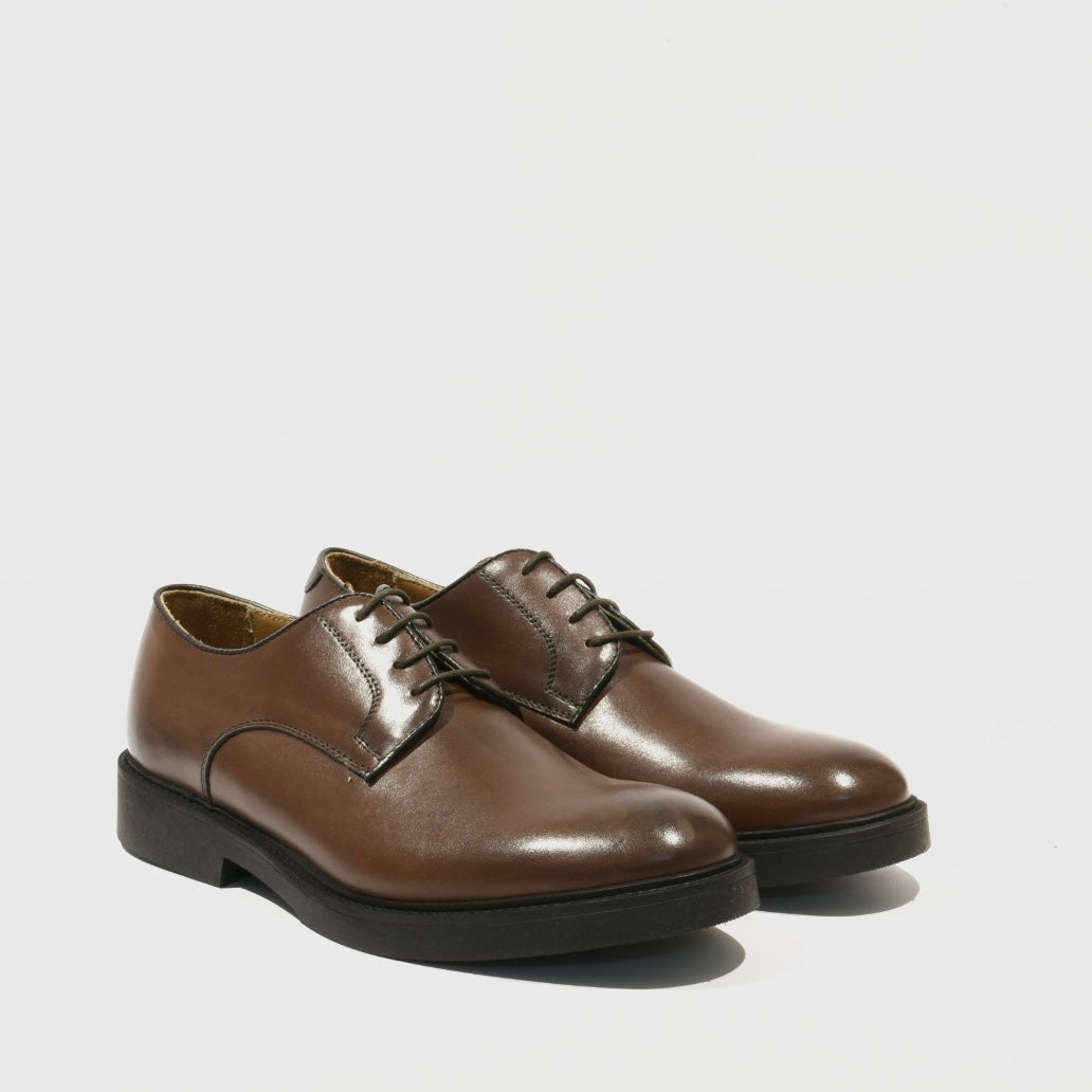 Shalapi Italian Leather Dress Shoes for Men in Light Brwon