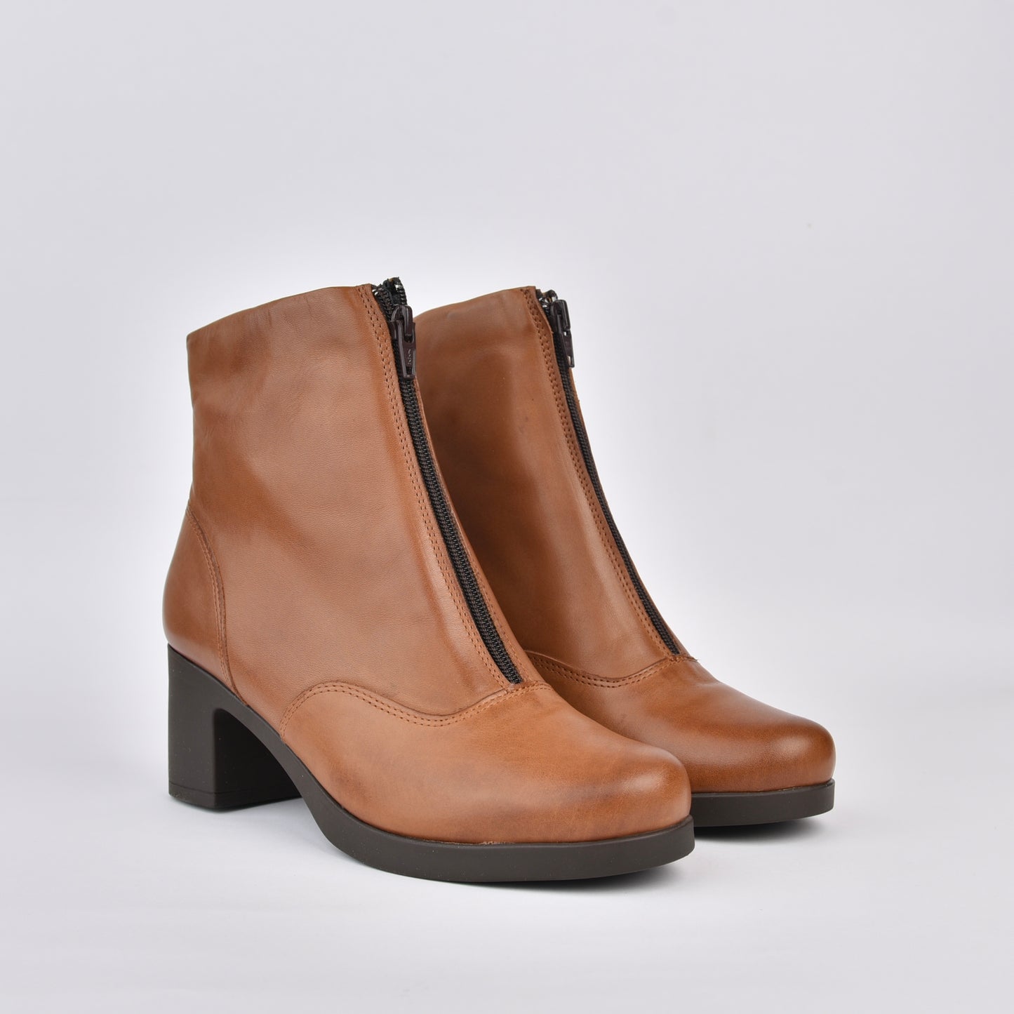 Pitillos 100% Genuine Leather Spanish boots in Camel for women