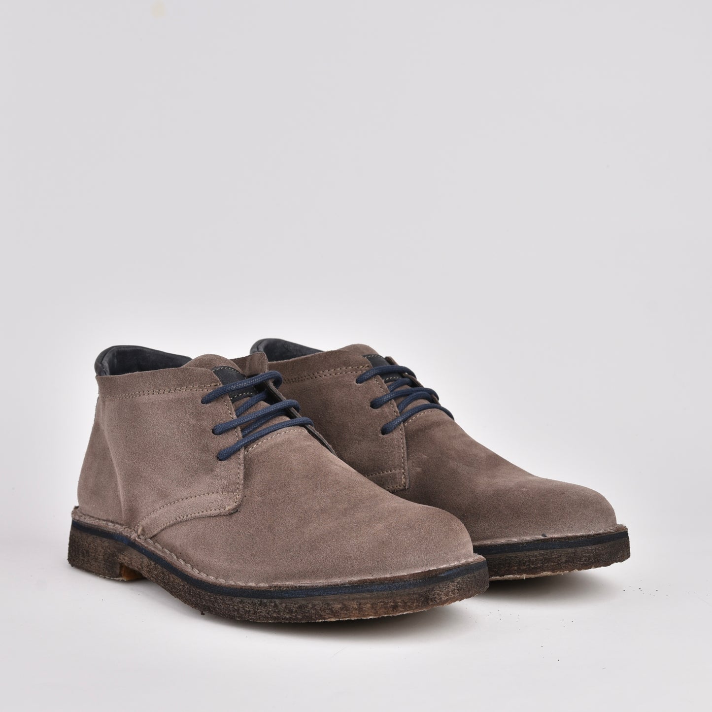 Kebo genuine leather Boots for men in suede Gray