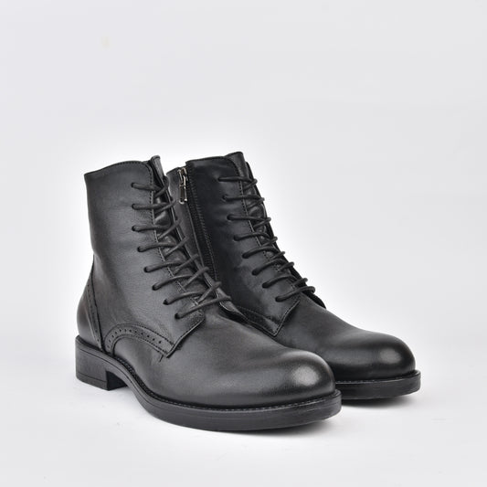 Kebo Italian 100% Genuine Leather boots for women in Black