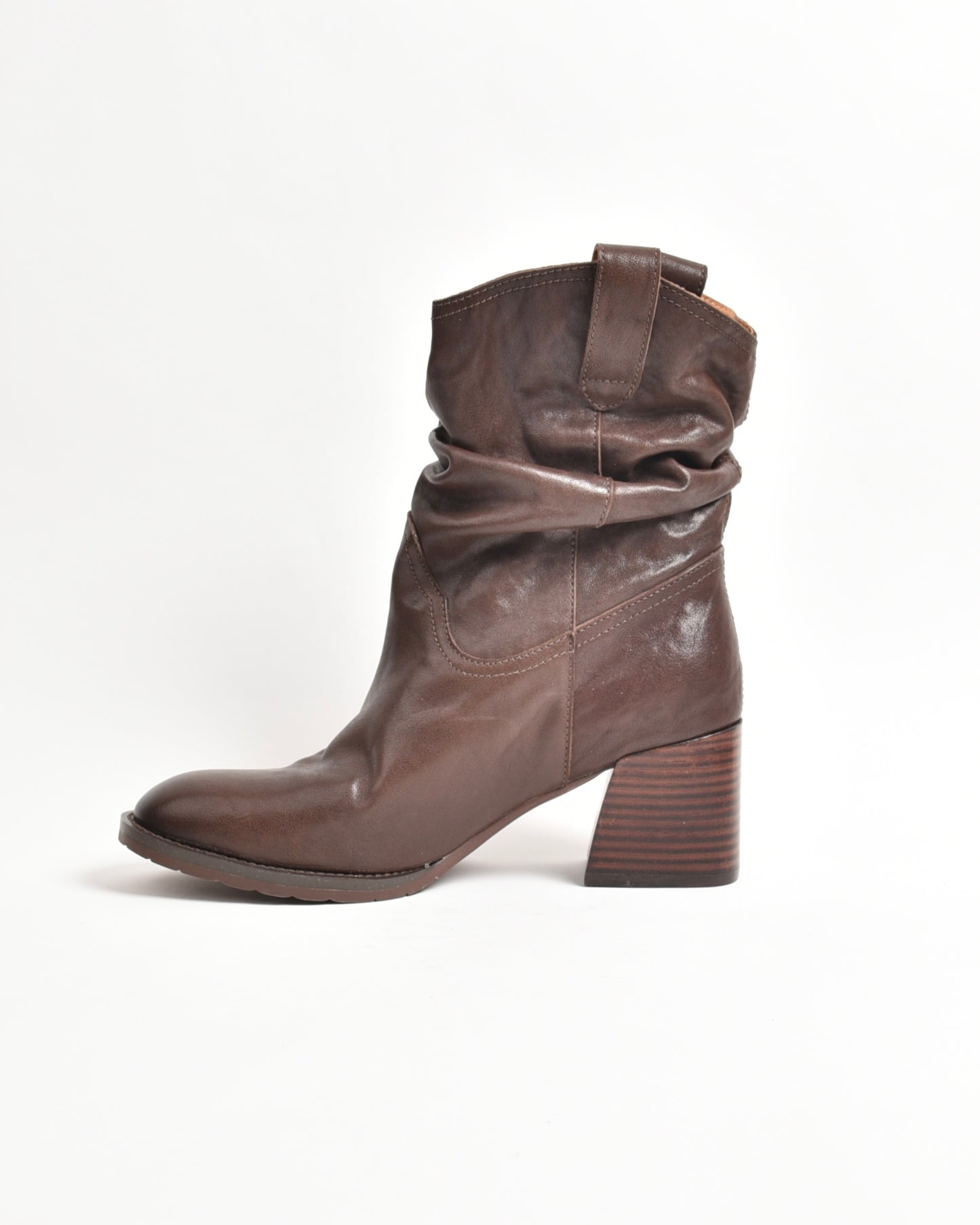 Shalapi mid ankle boots for women in brown