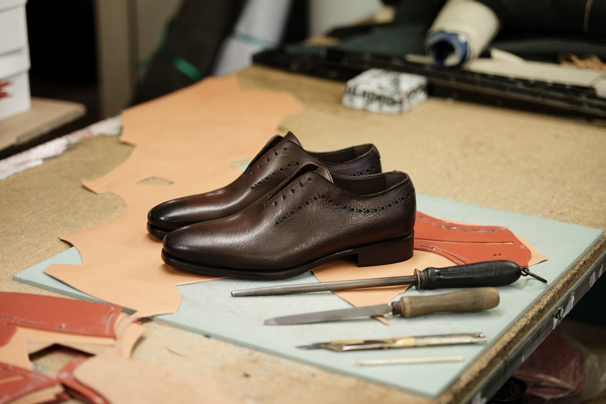 Shalapi Napoli shoes for men in buffalo brown