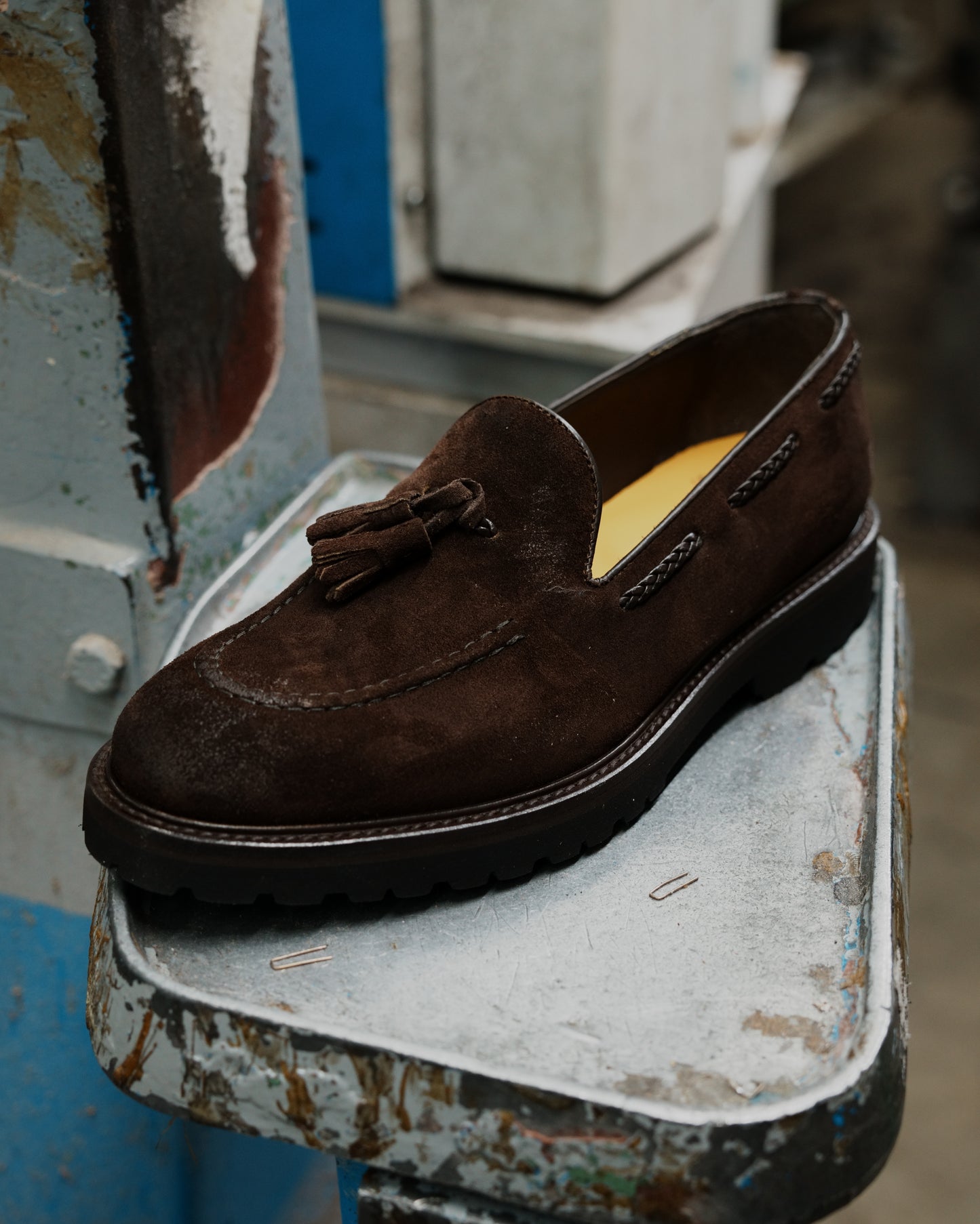 Shalapi Napoli loafers   for men in suede brown