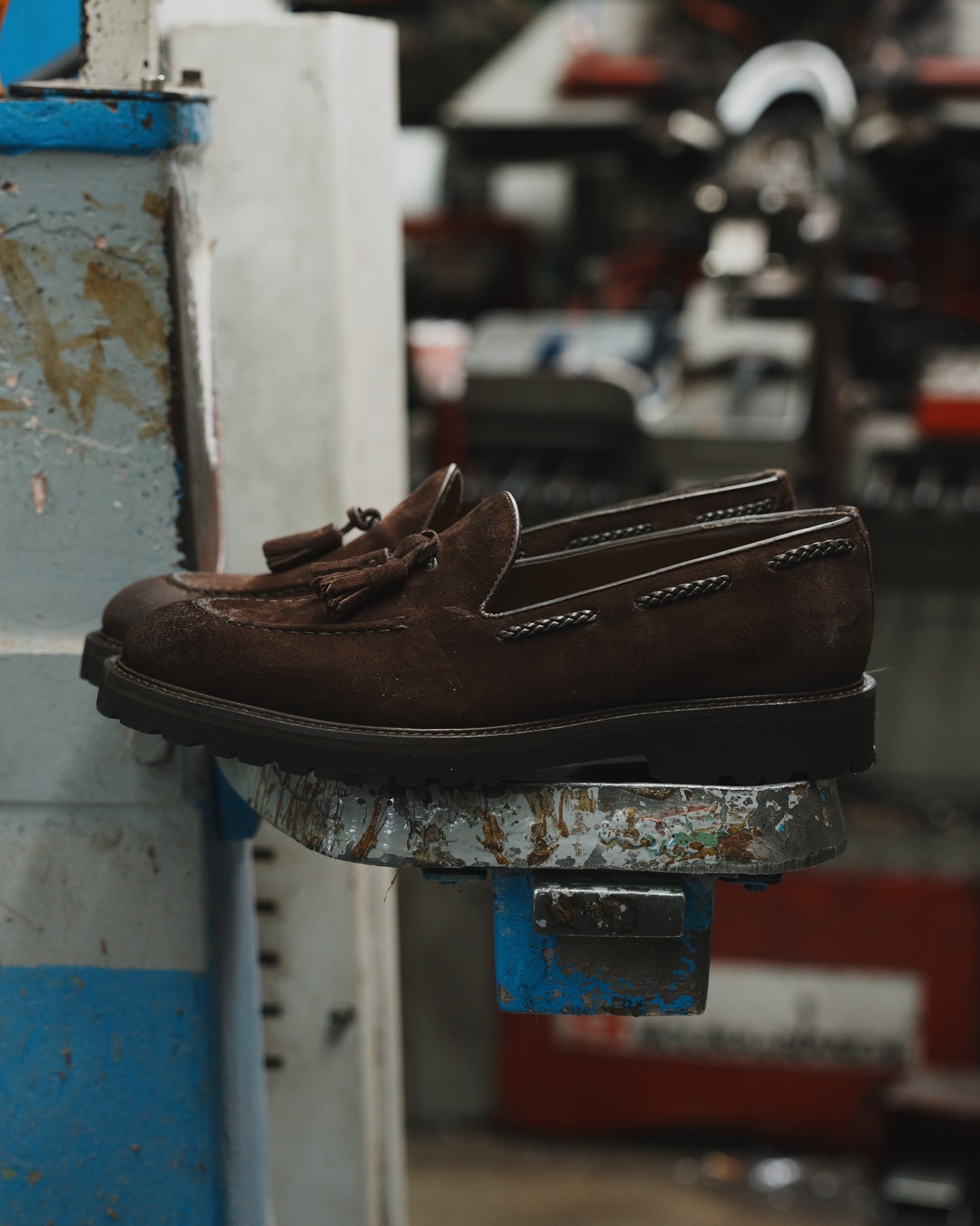 Shalapi Napoli loafers   for men in suede brown